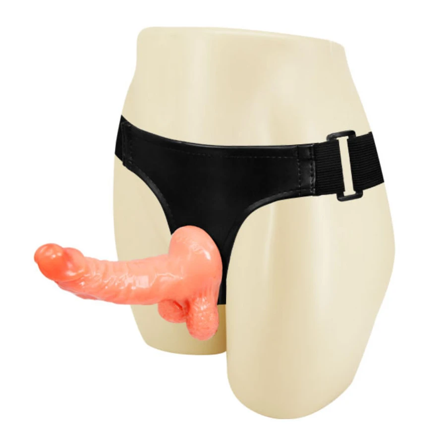 BAILE - HARNESS WITH REALISTIC PENIS AND ULTRA PASSIONATE ADJUSTABLE PANTIES 15.5 CM